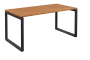 SEK-O - 16 stůl kancelářský, kovová podnož černá, deska 25 mm, široký 1600 mm, buk royal
